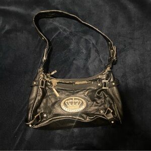 Worn Crown Metal Design Purse